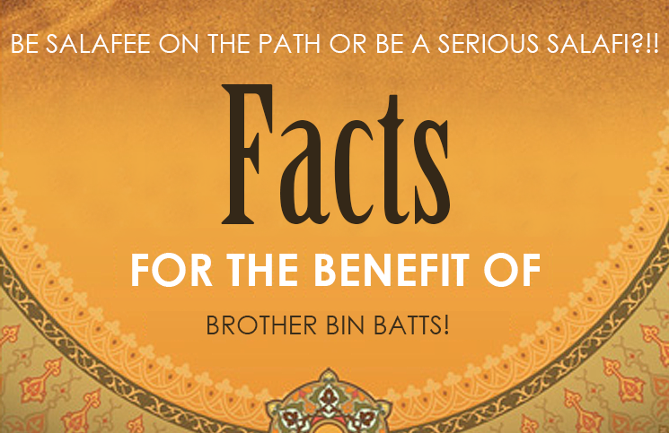Facts for the Benefit of Brother Bin Batts